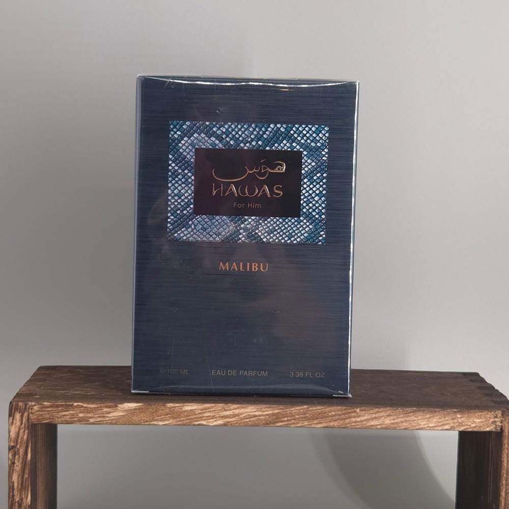 Rasasi Hawas For Him Malibu Men 100ml EDP New Sealed Aquatic Fresh Fragrance